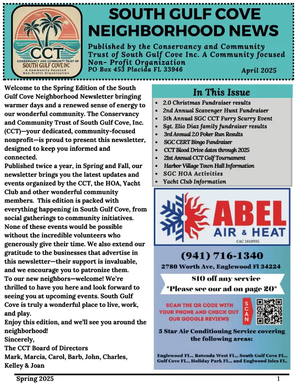 CCT Newsletter APRIL 2025
